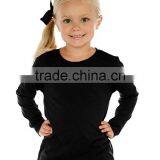 100% Cotton Pink t Shirts 120gsm Wholesale Toddlers Crew Neck Long Sleeve Tshirt Kids Clothing OEM thumbnail-2