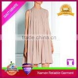 Fashion Woman Dress, Long Spaghetti Strap Layered Pleated Dress thumbnail-1