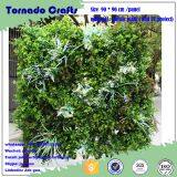 Mixed Grass Artificial Green Plant Wall in Plastic Indoor Outdoor Decoration Iron Shelf Backup High Quality Gardon Ornam thumbnail-4