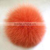 Myfur Royal Blue Genuine Dyed Fox Fur Bobble Wholesale Real Fur Accessory thumbnail-4
