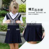 Juqian Factory Made Stylish Summer Fashion Primary Kids School Uniform Girls School Dress thumbnail-6