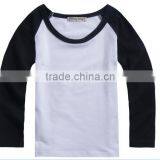 Wholesale Kids Black Raglan Shirts thumbnail-1