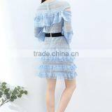 2017guangzhou Women Lace Hollow Patchwork Dress thumbnail-4