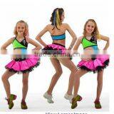 2014- -girl Team Colorful Dance Jazz Costume - Dashing Women Sequin Jazzdance Skirt Wear -child&adult Kid Cute Dance Skirt thumbnail-1