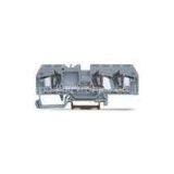 Gray 3P Spring Cage Terminal Block SP206 With 24 - 12 AWG