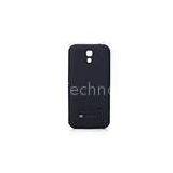 Black Portable Samsung S4 / IPhone External Battery Charger Case , Scratch Resistant