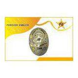 2D Bronze / Copper / Zinc Alloy Military Police Metal Badge / Security Metal Badges