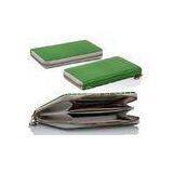 Green Genuine Leather Apple IPhone Case Shock Resistant Cellphone Wallet Case thumbnail-1
