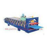 Standing Seam Roof Panel Roll Forming Machine / Corrugated Rolling Forming Line