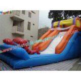 Kids Outdoor Inflatable Water Slides Games with PVC tarpaulin, Reinforced seams for Rental