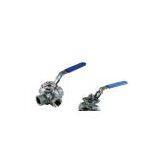 Three-way Ball Valve (Typel/T) With Mounting Pad ISO5211 thumbnail-1