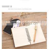 Hot Sale Spirited Away no Face Man Cute Cartoon Wood Cover Anime Paper Notebook for Students thumbnail-3