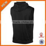 Autumn Fashion Design 95%Cotton 5%Polyester Pullover Hoodie Men Wholesale Sleeveless Hoodie thumbnail-2
