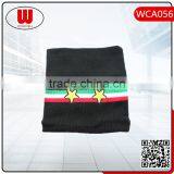 Black Thick Soft Muffler Star Embroidery Scarf