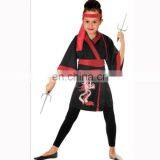 Party Halloween Kids Children Girl Japanese Samurai Fancy Dress Costume MAC-83 thumbnail-1