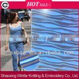 Shaoxing Winfar Two Tone Spandex Polyester Jacquard Fabric for Lady Dress Garment thumbnail-1