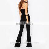 New Design Sexy Stretch Knit Metallic Jumpsuits For Ladies thumbnail-2