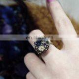 Godbead Mushroom Head Ring Fashion Plated Genuine Austrian Crystal Party Club Rings Jewelry thumbnail-2