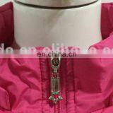 2017 Lady's Pink Down Coat Feather Jacket With Zipper Winter Jacket thumbnail-3