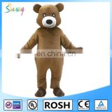 brown colour inflatable bear fur costume for advertising