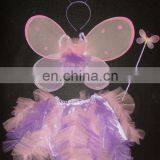 XT10235 Purple Pink Fairy Tutu Set Costume