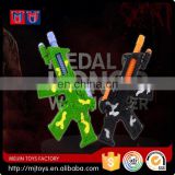 Good choice cheap B/O simulation shaking gun toy with light and sound for sale