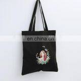 Wholesale UK Women Popular White Black Canvas Tote Bag thumbnail-4