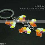 Custom Cute House Shape Soft Enamel Zinc Alloy Metal Key Chain With Laser Logo thumbnail-6