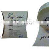 China Factory Oem Welcomed Compressed Nonwoven Korea Magic Towels Individual Color Box Packing for One-time Use thumbnail-4