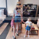 New Fashion Design Lotus Leaf Vintage High Waist Children'S Denim Shorts For Girls thumbnail-5