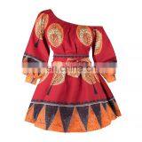 2020 New Arrivals Translucent Outer Clothing Asymmetrical Neckline Women Casual Dresses thumbnail-2