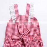 2019 New Baby Bodysuit Baby Climbing Suit Baby Plaid Lace Bodysuits Girl Backless Bodysuit Onesie thumbnail-5