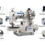 MC 600D-01CB/PUT-B DIRECT DRIVE HIGH-SPEED CYLINDER BED PNEUMATIC INTERLOCK SEWING MACHINE WITH AUTO-TRIMMER (UP) thumbnail-2