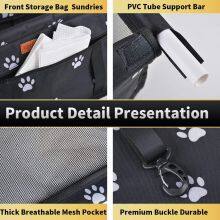 Oxford Breathable Folding Soft Washable Travel Bags Pet Products Dog Car Seat Carrier thumbnail-3