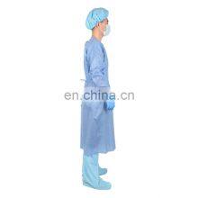 Disposable Isolation Gown Level1 Level2 SMS Medical Gown With Back Tie Anti-static Blue Medical Protective Clothing Class II thumbnail-2