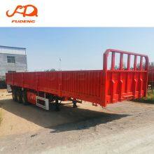 Mechanical Suspension 3 Axle 40ton 60ton 2.00 or 3.5 Inch Bolt-in King Pin Sidewall Trailer for Sale thumbnail-2