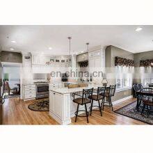 Custom American L Shaped Wooden Grey Shaker Kitchen Cabinet Designs for Sale thumbnail-2