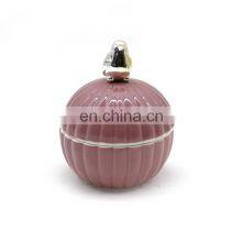Wholesale Striped Round Jewelry Box Christmas Glazed Ceramic Ornaments for Sublimation thumbnail-2