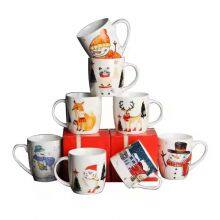 Christmas Mug 400ml Creative Couple Coffee Cup Breakfast Milk Cup Festival Gift Ceramic Christmas Mug