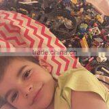 Stripe Kids Canvas Game Carpet Play Mat Child Play Rug Toy Storage Bag thumbnail-6