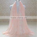 Autumn Winter Korean Fashion 3D Embroidery Design Cotton Scarf Ladies Pashmina Shawl thumbnail-3