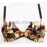 Flower Print Sexy Fancy Bra,comfortable Seamless Ladies Mature Bra thumbnail-1