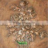 Bronze Flower Wall Relief