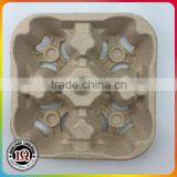 Cheap Recycle Four Paper Pulp Cup Holder