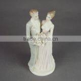 High Quality Event Supplies Bride and Groom Ceramic Figurine Cake Topper for Wedding Party Table Decoration-BY-TOP4 thumbnail-4