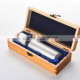 Pine Paulownia Wood Wine Box for 1 Bottles thumbnail-6