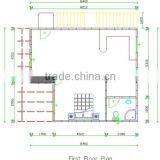 Safety Design Modern Fast Assembly Ready Made Cement Two Storey House Plans thumbnail-4