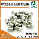 White Light #44 #47 Ba9s 6.3V Pinball Led Bulb