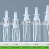 Wholesale 10ml-60ml PET Plastic Nasal Pump Spray Bottles/ Nasal Mist Spray Pump Bottle