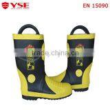 YSE CE EN Rubber Firefighter Boots with Factory price